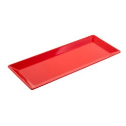 Rubikap Rectangular Plate, 14x34 cm, Red - Rubikap