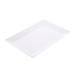 Rubikap Rectangular Plate, 18x28 cm, White - Rubikap