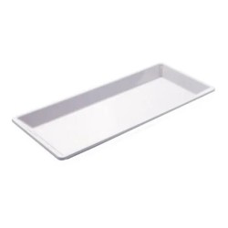 Rubikap Rectangular Plate, 18x34 cm, White - Rubikap