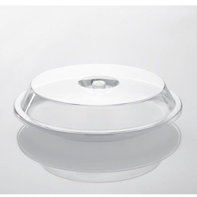 Rubikap Yuvarlak Polikarbonat Tabak Kapağı, 24 cm - 1