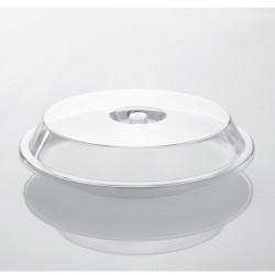 Rubikap Yuvarlak Polikarbonat Tabak Kapağı, 24 cm - Rubikap