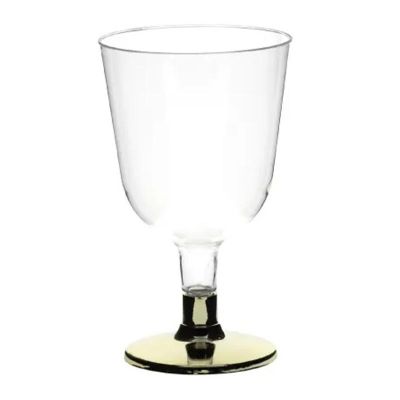 Rubikap Tek Kullanımlık Ayaklı Kadeh, 150 ml, Altın - 1