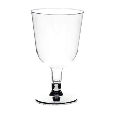Rubikap Tek Kullanımlık Ayaklı Kadeh, 150 ml, Gümüş - 1