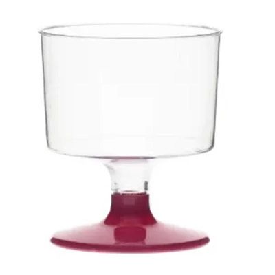 Rubikap Tek Kullanımlık Ayaklı Shot Bardağı, 50 ml, Pembe - 1