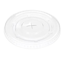 Rubikap Tek Kullanımlık Düz Pet Kapak, 95 mm - Rubikap