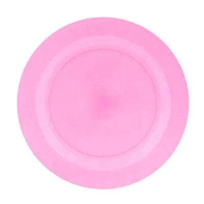 Rubikap Tek Kullanımlık Düz Tabak, 19 cm, Pembe - 1