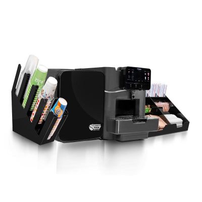 Saeco Area OTC Nespresso Uyumlu Kapsül Kahve Makinesi + Coffee Tech Süt Soğutucu + Bardaklık Standı + Peçete ve Karıştırıcı Standı - Saeco