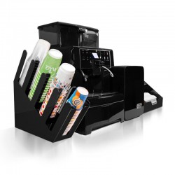 Saeco Aulika Evo Top HSC Кофемашина + охладитель молока Coffee Tech + подставка для чашек + подставка для салфеток и размешивателей Coffee Tech, оргстекло - 3