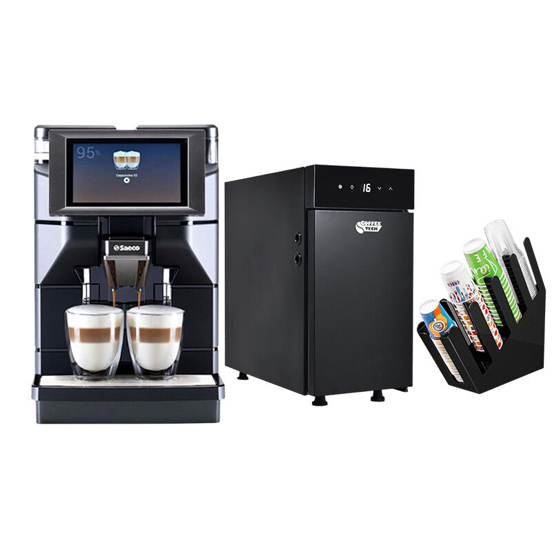 Saeco Magic M1 Kahve Makinesi + BC9CN Süt Soğutucu + Bardaklık Standı - Saeco