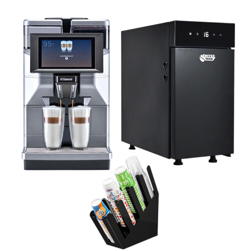 Saeco Magic M2 Kahve Makinesi + BC9CN Süt Soğutucu + Bardaklık Standı - Saeco