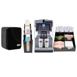 Saeco Magic M2 Kahve Makinesi + Coffee Tech Süt Soğutucu + Peçete ve Karıştırıcı Standı + Bardaklık Standı - Thumbnail
