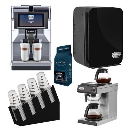 Saeco Magic M2 Plus Fully Automatic Coffee Machine, 4 Piece Office Set, Coffee Bean Gift - Saeco