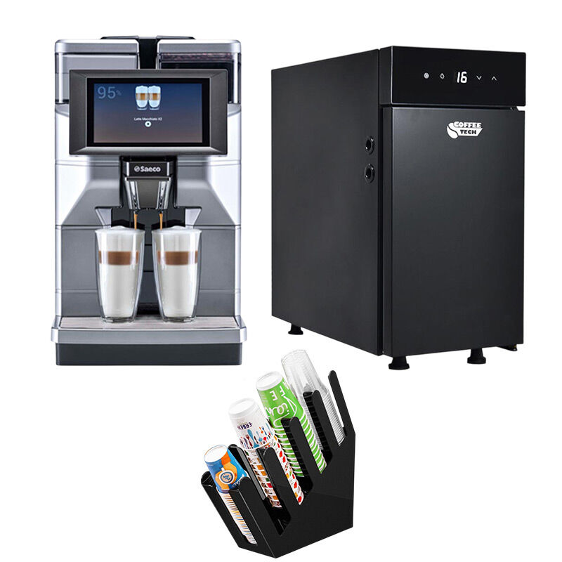 Saeco Magic M2 Plus Kahve Makinesi + BC9CN Süt Soğutucu + Bardaklık Standı - Saeco