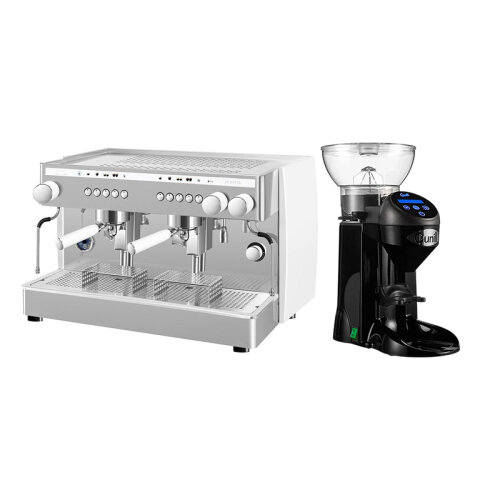 Saeco Perfetta Espresso Kahve Makinesi, Tall Cup, 2 Gruplu, Beyaz + Cunill Tranquilo Tron Kahve Değirmeni - Saeco