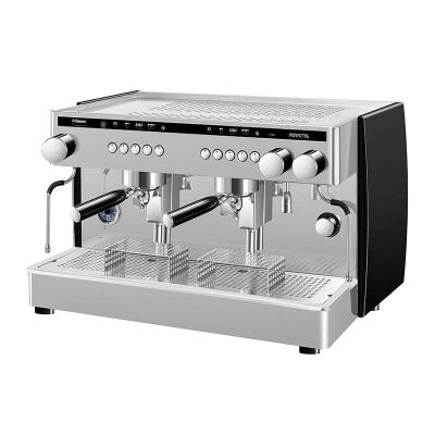 Saeco Perfetta Tall Cup Espresso Coffee Machine, 2 Groups, Black + Cunill Tranquilo Tron Coffee Grinder + Coffee Tech Automatic Coffee Buffer - Saeco