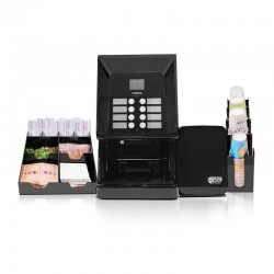 Saeco Phedra Evo 9 gr RI Cappuccino Coffee Machine + Coffee Tech Milk Cooler + Cup Holder Stand + Napkin and Stirrer Stand - 1