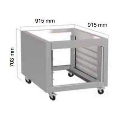 Salva KXS-10 Fırını Alt Standı, 10 Tepsi Kapasiteli - 1