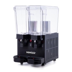 Samixir 40.SMB Classic Twin Cold Beverage Dispenser, 20+20 L, With Fountain and Mixer, Black - Samixir (1)