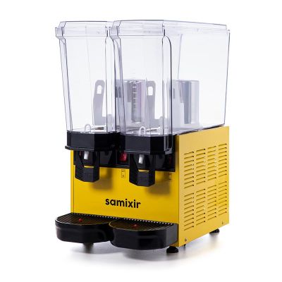 Samixir 40.MMY Classical Mixer Models Mixer Cold Beverage Dispenser 20+20 L, Yellow - 2