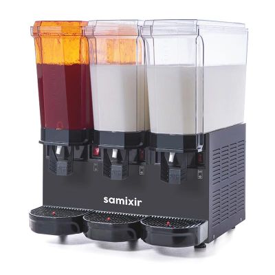 Samixir 60.SMMB Triple Classical Spray Mixer Cold Beverage Dispenser 20+20+20 L, Black - 1