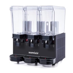  Samixir 60.SSMB Triple Classical Spray And Mixer Cold Beverage Dispenser, 20+20+20 L, Black - Thumbnail