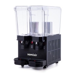 Samixir 40.SMB Klasik Twin Soğuk İçecek Dispenseri, 20+20 L, Fıskiyeli ve Karıştırıcılı, Siyah - Thumbnail