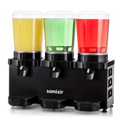 Samixir M10 Panoramic Mixer Cold Beverage Dispenser 10 +10 +10 L, Black - Thumbnail