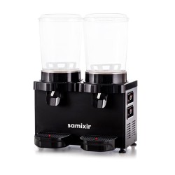 Samixir M10 Panoramic Mixer Cold Beverage Dispenser, 10L+10L, Black - Thumbnail