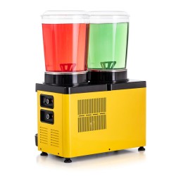Samixir M10 Panoramic Mixer Cold Beverage Dispenser, 10L+10L, Yellow - Thumbnail