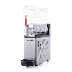 Samixir SLUSH12 Mono Ice Slush Granita Milkshake ve Soğuk Meyve Suyu Dispenseri, 12 L, Inox - Samixir (1)