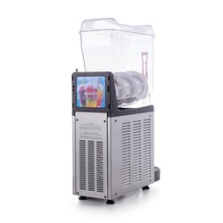 Samixir SLUSH12 Mono Ice Slush Granita Milkshake ve Soğuk Meyve Suyu Dispenseri, 12 L, Inox - 3