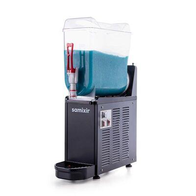 Samixir SLUSH12 Mono Ice Slush Granita Milkshake ve Soğuk Meyve Suyu Dispenseri, 12 L, Siyah - 1