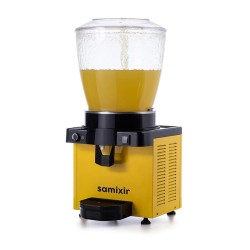 Samixir S22 Panoramic Spray Cold Beverage Dispenser, Manual Products, 22 L, Yellow - Thumbnail