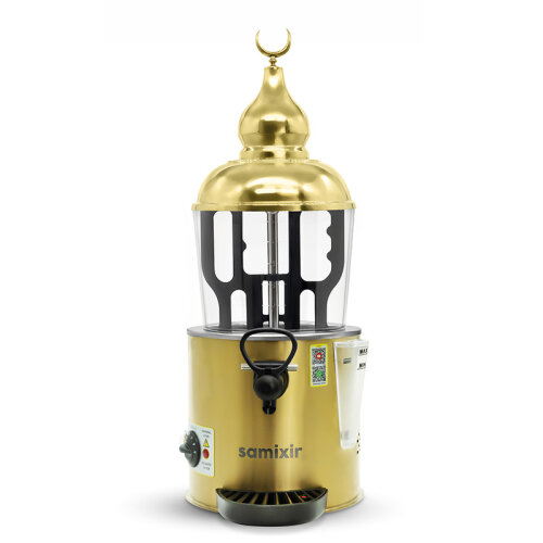 Samixir SC.06 Sıcak Çikolata ve Sahlep Makinesi, 6 L, Gold - Samixir