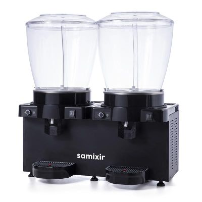 Samixir SS44 Panoramic Twin Cold Beverage Dispenser 22 L+22 L, Analog, Black - 2