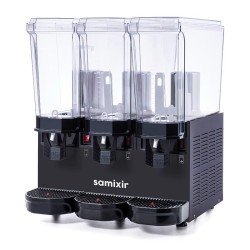 Samixir 60.SMMB Triple Klasik Fıskiyeli Karıştırıcılı ve Karıştırıcılı Soğuk İçecek Dispenseri, 20+20+20 L, Siyah - Thumbnail