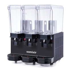 Samixir 60.SMMB Triple Klasik Fıskiyeli Karıştırıcılı ve Karıştırıcılı Soğuk İçecek Dispenseri, 20+20+20 L, Siyah - 2