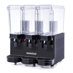 Samixir 60.SSSB Triple Klasik Fıskiyeli Soğuk İçecek Dispenseri, 20+20+20 L, Siyah - Thumbnail
