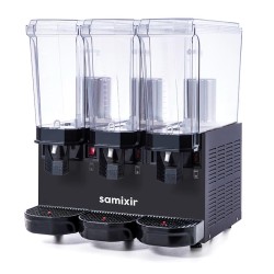 Samixir 60.SSSB Triple Klasik Fıskiyeli Soğuk İçecek Dispenseri, 20+20+20 L, Siyah - 2