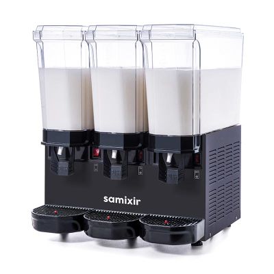 Samixir 60.MMMB Triple Klasik Karıştırıcılı Soğuk İçecek Dispenseri, 20+20+20 L, Siyah - 1