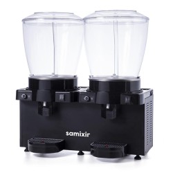 Samixir SS44 Panaromik Analog Twin Soğuk İçecek Dispenseri, 22+22 L, Fıskiyeli, Siyah - Samixir (1)