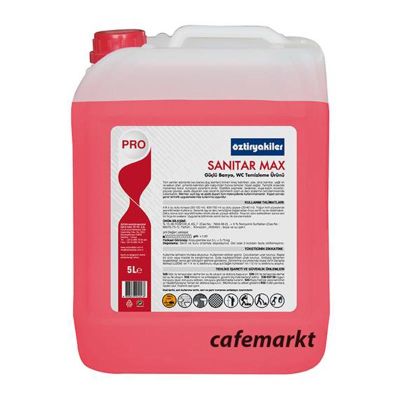 Öztiryakiler Sanitar Max Güçlü Banyo WC Temizleyici, 5 L - 1