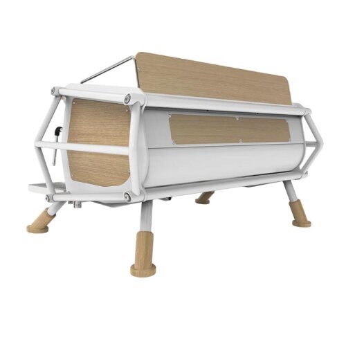 Sanremo Cafe Racer Custom Tam Otomatik Espresso Kahve Makinesi, 2 Gruplu, Beyaz-Ahşap - 4