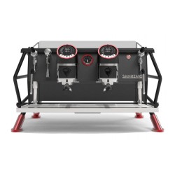 Sanremo Racer Naked Multiboiler Fully Automatic Espresso Coffee Machine, 2 Groups, Black-Red - Sanremo (1)