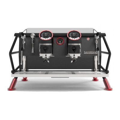 Sanremo Racer Naked Multiboiler Полностью автоматическая кофемашина эспрессо, 2 группы, черно-красный - Sanremo