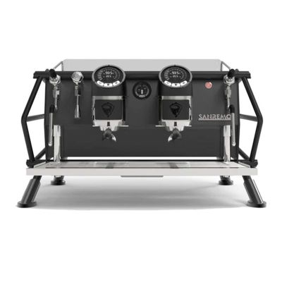 Sanremo Racer Naked Multiboiler Fully Automatic Espresso Coffee Machine, 2 Groups, Black-Silver - Sanremo