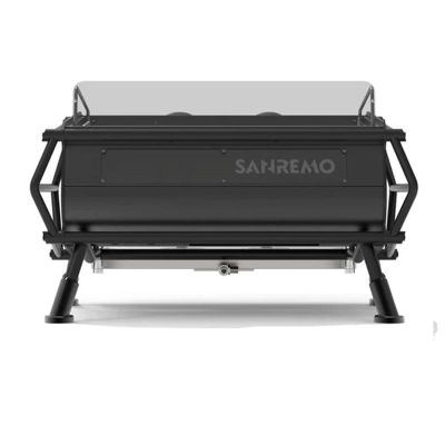 Sanremo Racer Naked Multiboiler Tam Otomatik Espresso Kahve Makinesi, 2 Gruplu, Siyah-Gümüş - Sanremo