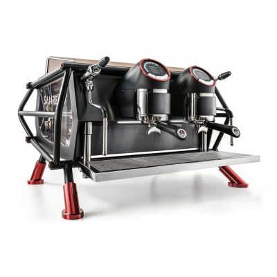 Sanremo Racer Naked Multiboiler Tam Otomatik Espresso Kahve Makinesi, 2 Gruplu, Siyah-Kırmızı - 1