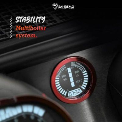 Sanremo Racer Naked Multiboiler Tam Otomatik Espresso Kahve Makinesi, 2 Gruplu, Siyah-Kırmızı - 6