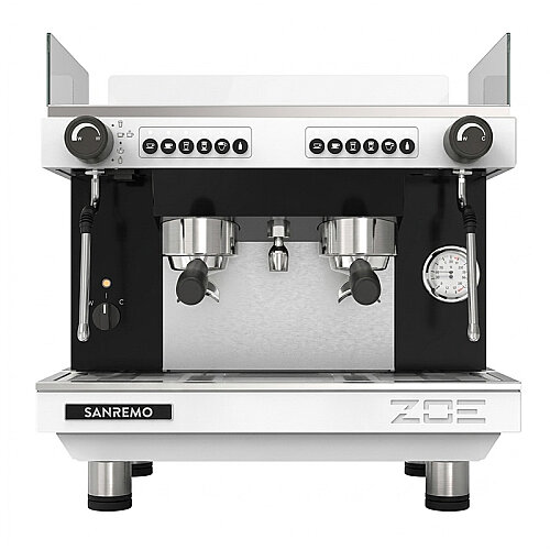 Sanremo Zoe Compact SED Tam Otomatik Espresso Kahve Makinesi, 2 Gruplu, Siyah-Beyaz - 2